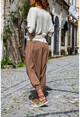 Womens Copper High Waist Pocket Elastic Waist Shalwar Trousers GK-RSD2004