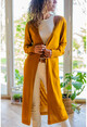 Womens Camel Soft Textured Slim Long Cardigan GK-CCK75000