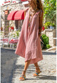 Womens Dried Rose Strap Asymmetrical Wide Cut Jumpsuit GK-BST2900