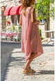 Womens Dried Rose Strap Asymmetrical Wide Cut Jumpsuit GK-BST2900