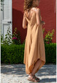 Womens Mustard Strap Asymmetrical Wide Cut Jumpsuit GK-BSTH5002