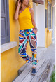 Womens Multi Waist Elastic Pocket Slim Leg Loose Trousers GK-TDURM105