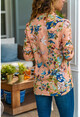 Womens Powder Floral Patterned Shirt BST30kT4009-5160