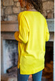 Womens Yellow V-Neck Basic Sweater GK-CCKYN1001