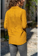 Mustard Slim Corduroy Velvet Shirt Gk-Bsth5044