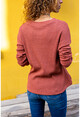 Womens Tile Collar Buttoned Basic Loose Sweater GK-CCKVES115