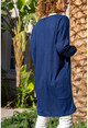 Womens Navy Blue Button Down Thin Cardigan GK-BST3176