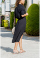 Womens Black Long Shirt Dress GK-BSTT4011-1490