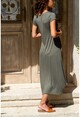 Womens Black Side Pockets Asymmetrical Loose Dress GK-TD412